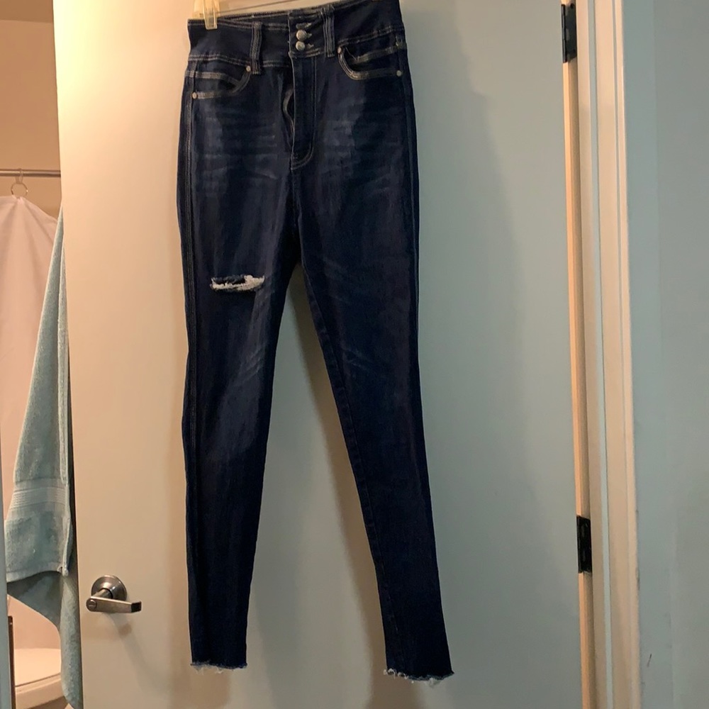 Ripped denim jeans